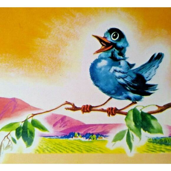 Blue Bird Country Farm Mountain 1940's Vegetable Fruit Crate Label Louis Roesch - Picture 1 of 4